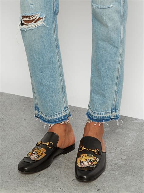 mens gucci loafers rubber sole|Gucci tiger loafer.